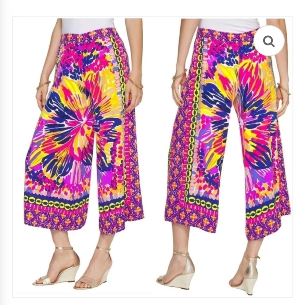 Lilly Pulitzer Lisbeth Crop, summer sunset engineered pants, NWT, M